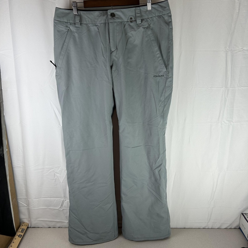 Volcom Snow Pants Mens XL Gray Insulated Waterproof Ski Twill Lined 10K/10K